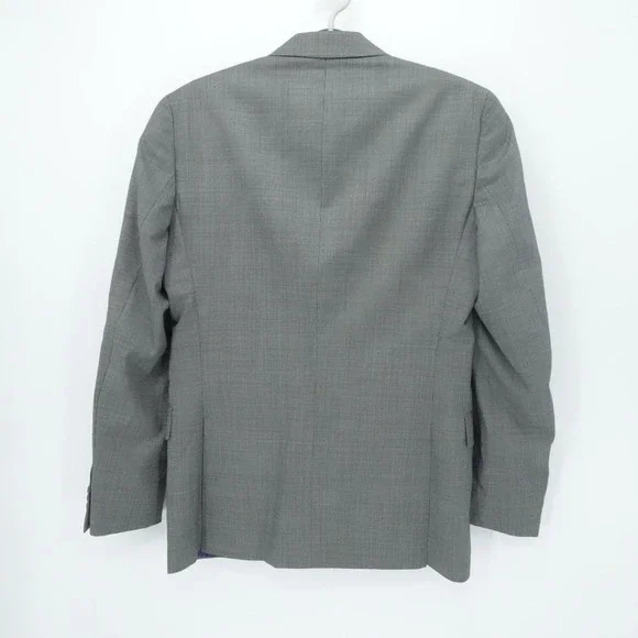 Ted Baker London Endurance Blazer Mens 40R Gray Nailhead Wool Tailored Business